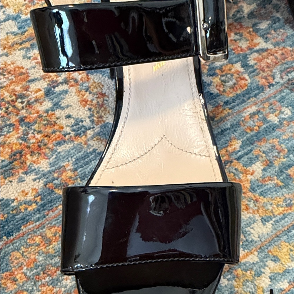 Prada Black Patent Leather Sandals - Picture 8 of 8